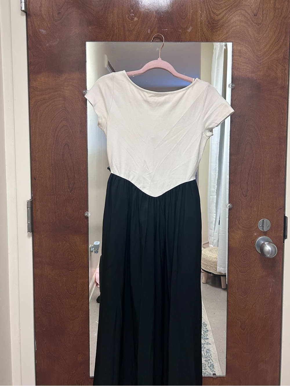 Target Two-Tone Maxi Skirt Dress in White and Black